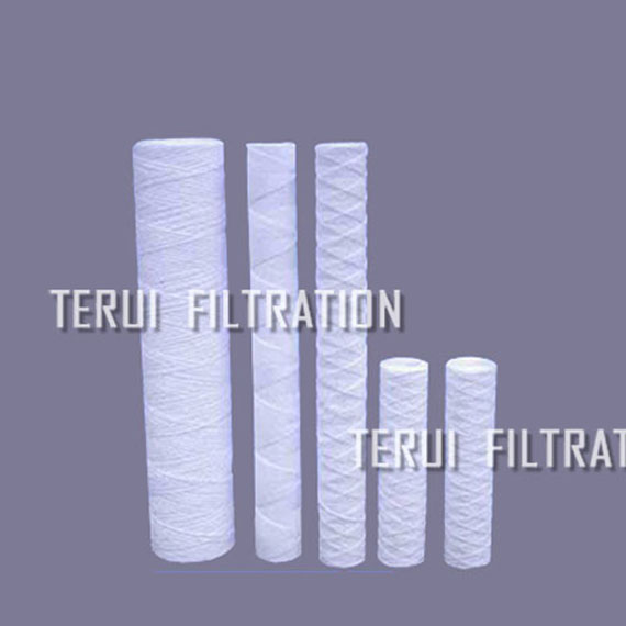 Polypropylene string wound filter cartridge