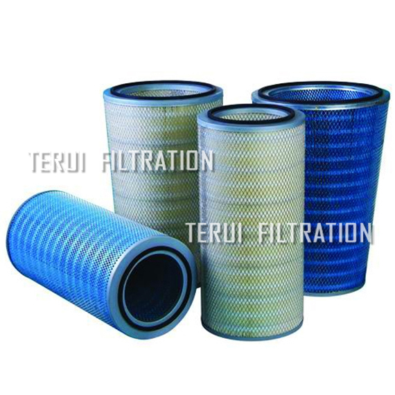 frame retardent dust filter cartridge