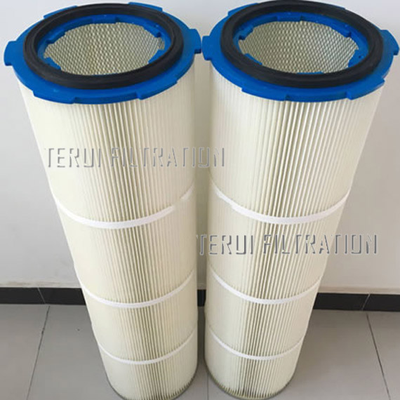 Six Lugs installation polyester filter cartridge