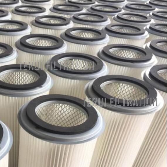 Flange installation PTFE membrane filter cartridge