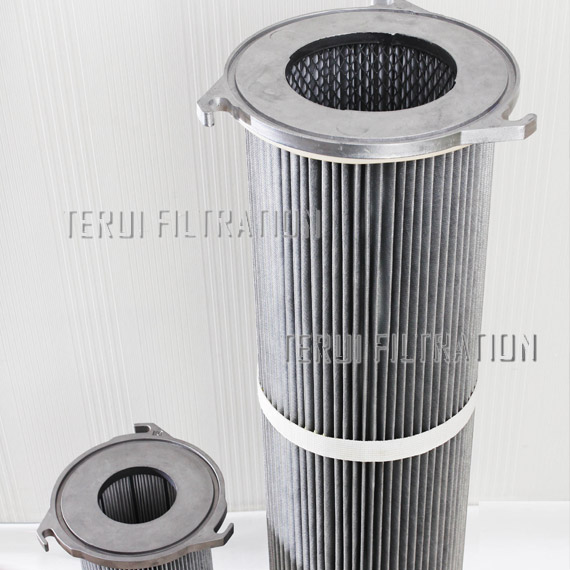 Three lugs antistatic filter cartridge