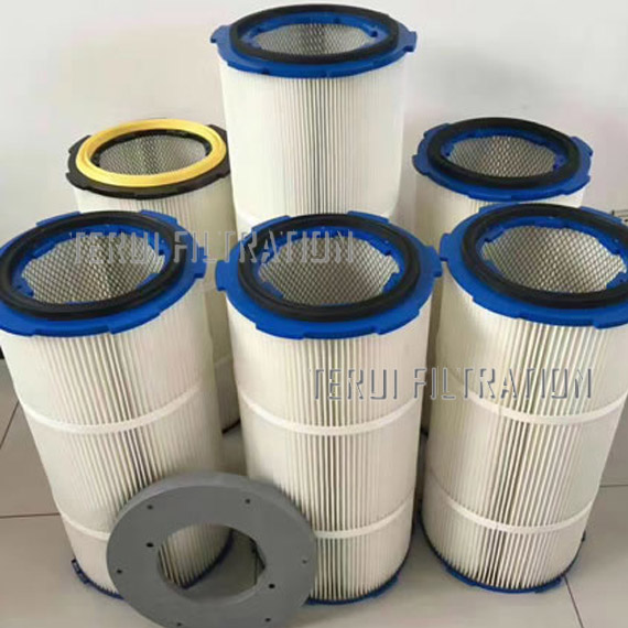 Six Lugs installation polyester filter cartridge